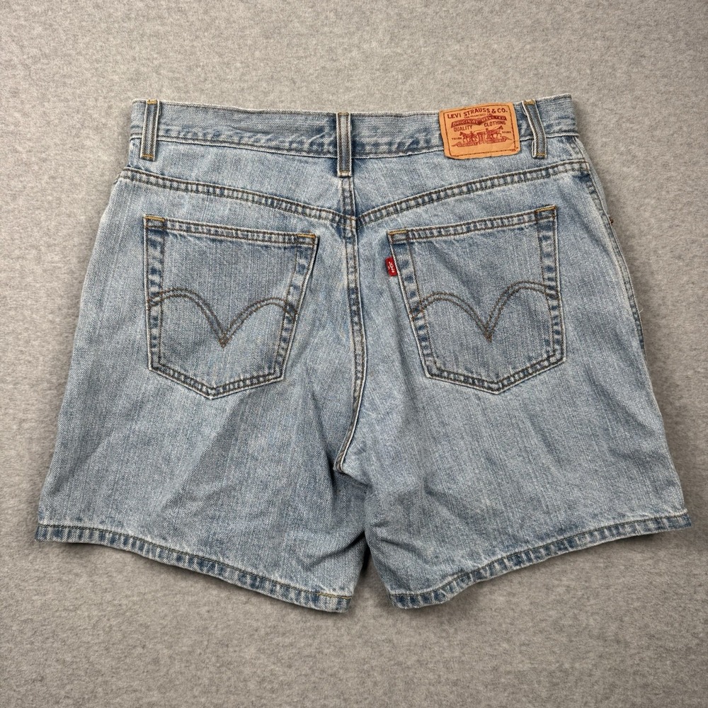 Levi's 550 Shorts Women's 14 Blue Vintage Y2K Relaxed Denim Jorts Streetwear